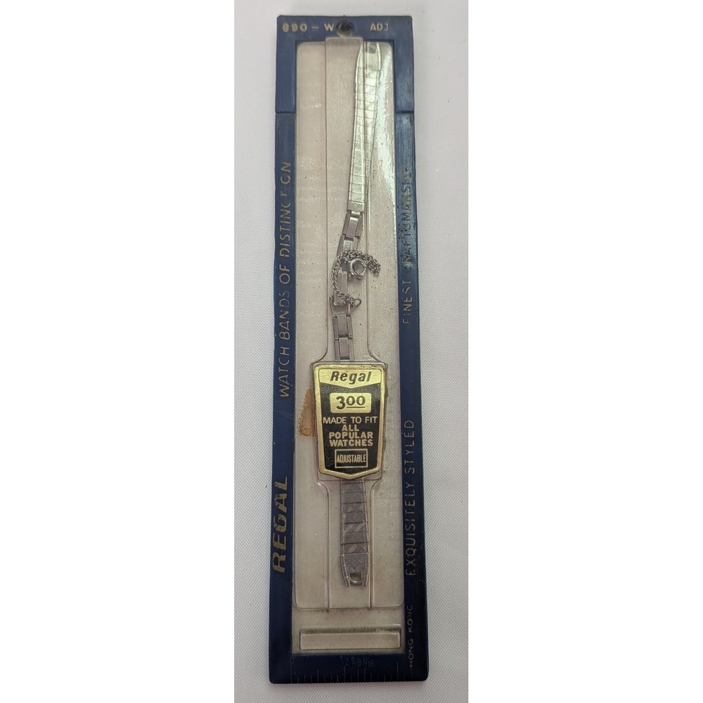 Regal 300 Watch Band Womens Adjustable Silver Vintage Expansion Strap Hong Kong